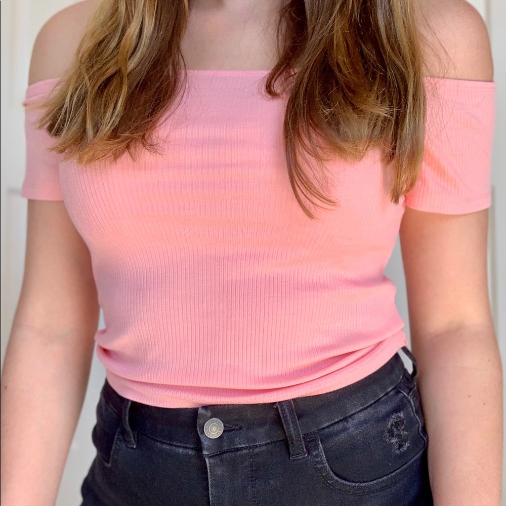 Off the shoulder crop top